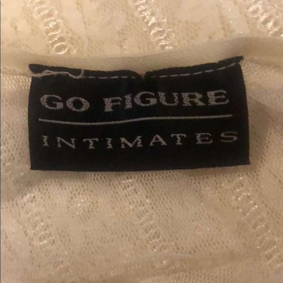 Go Figure Mixed Lace Vintage Top Size Small - Picture 5 of 5